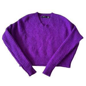 Lauren Ralph Lauren Women’s Purple Alpaca Blend Sweater Size Small